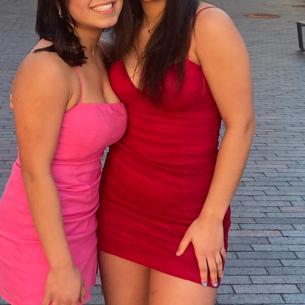 RED MINI DRESS-WINSDOR